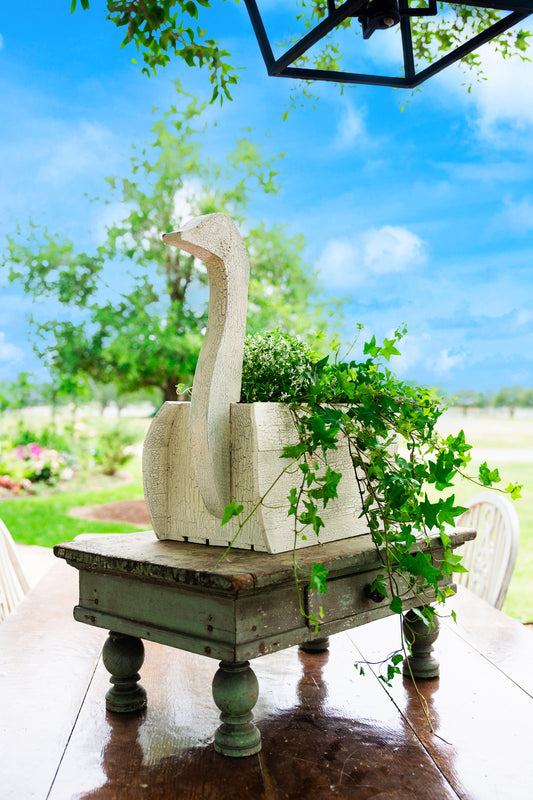 White Swan Planter