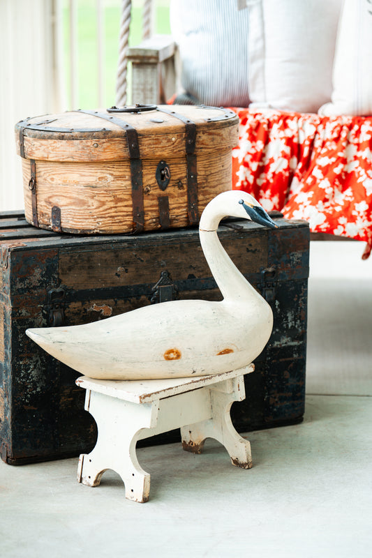 Wooden White Goose